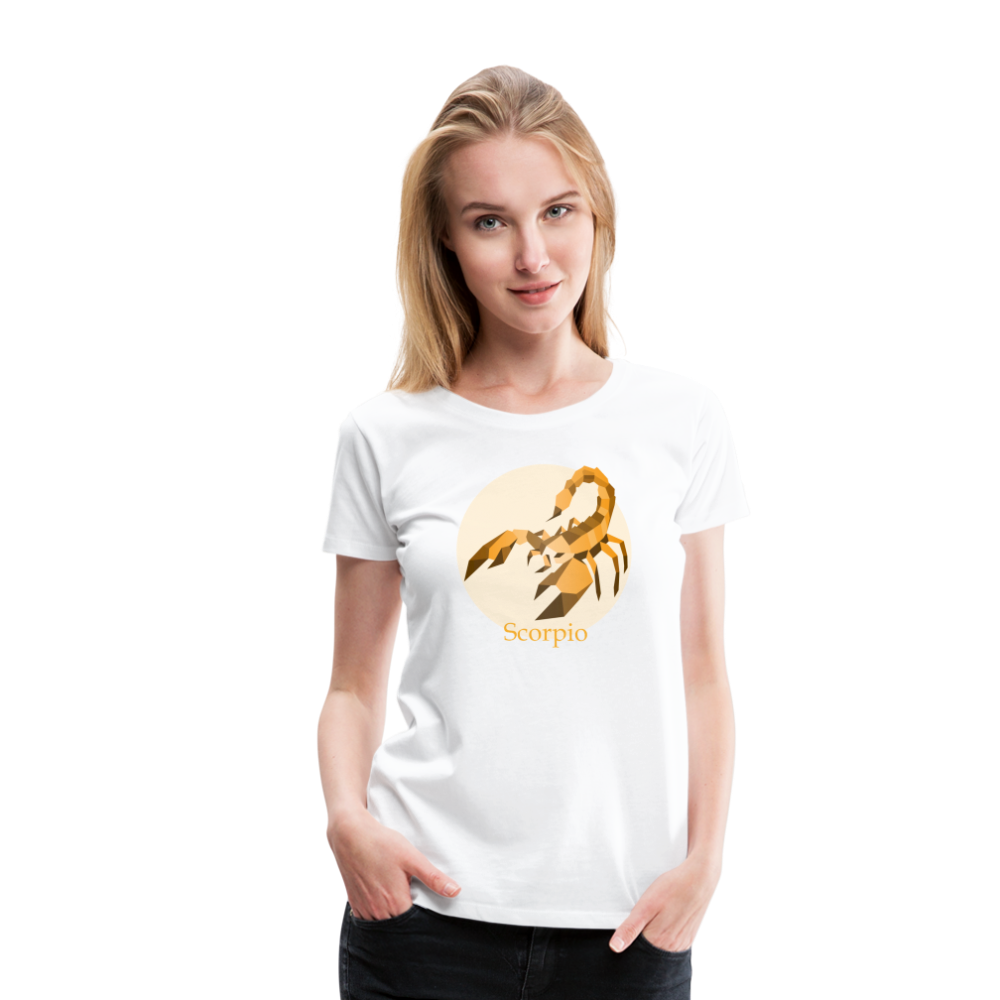 Women’s Mosaic Scorpio Premium T-Shirt - white