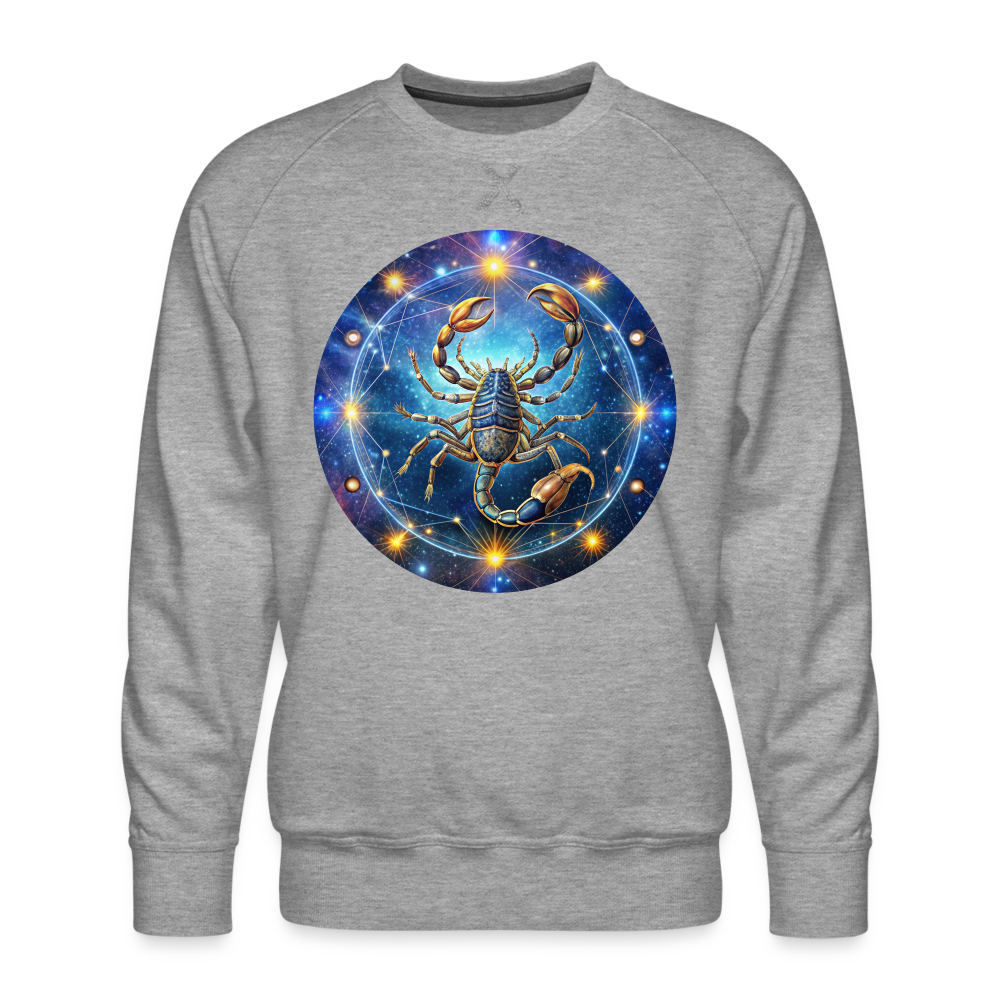 Men’s Symbol Scorpio Premium Sweatshirt - heather grey