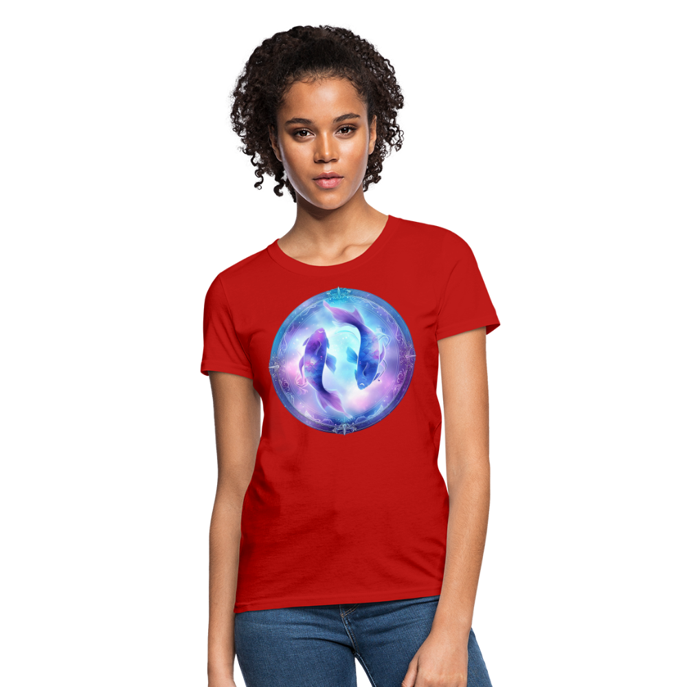 Women's Classic Pisces T-Shirt - red