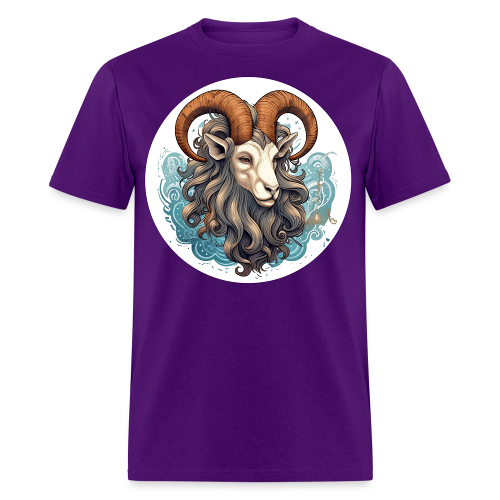 Men's Symbol Capricorn Classic T-Shirt - purple