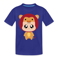 Thumbnail for Kid’s Bobbly Leo Premium Organic T-Shirt - royal blue