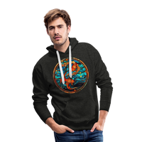 Thumbnail for Men’s Mosaic Pisces Premium Hoodie - charcoal grey