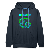 Thumbnail for Men's Power Words Cancer Premium Hoodie - navy