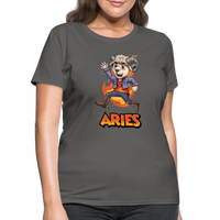 Thumbnail for Women's Playful Aries T-Shirt - charcoal