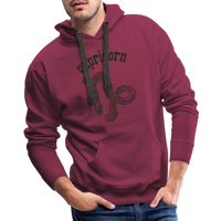 Thumbnail for Men's Power Words Capricorn Premium Hoodie - burgundy