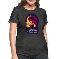 Thumbnail for Women's Glow Scorpio T-Shirt - heather black