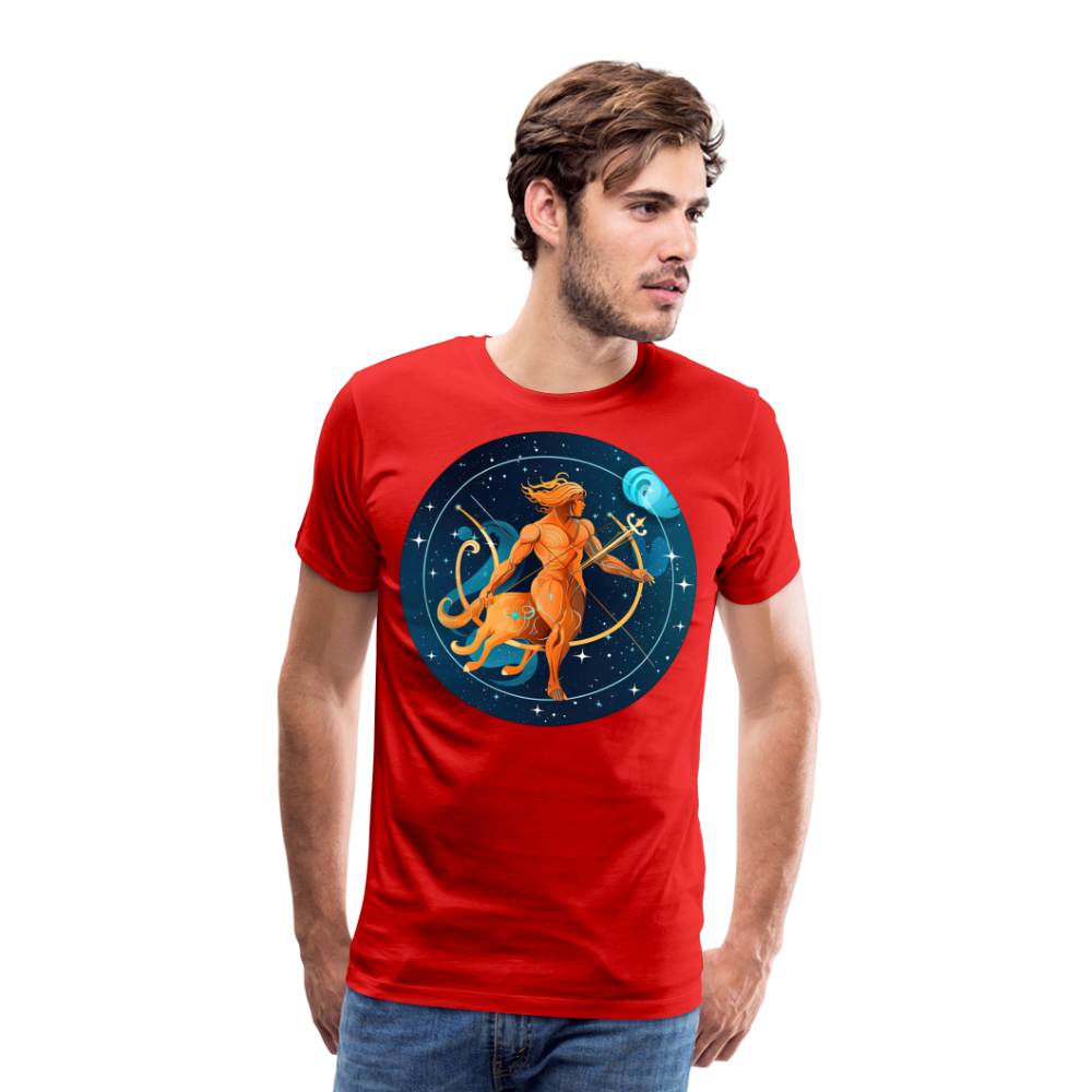 Men's Mythical Sagittarius Premium T-Shirt - red