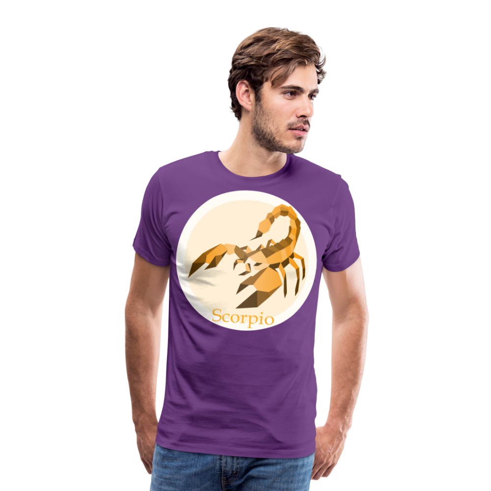 Men's Mosaic Scorpio Premium T-Shirt - purple