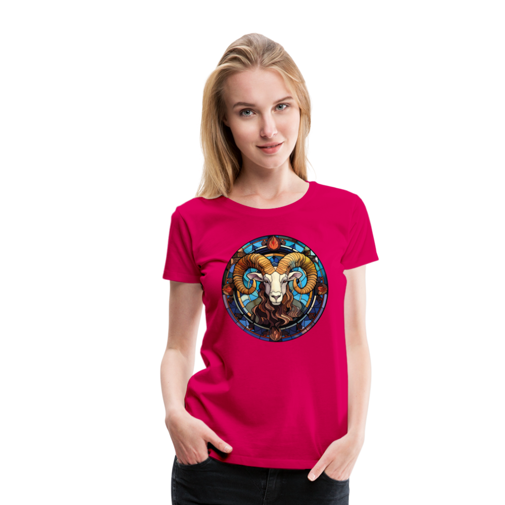 Women’s Mosaic Aries Premium T-Shirt - dark pink