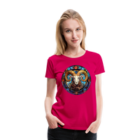 Thumbnail for Women’s Mosaic Aries Premium T-Shirt - dark pink