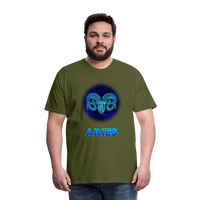 Thumbnail for Men's Aries Premium T-Shirt - olive green