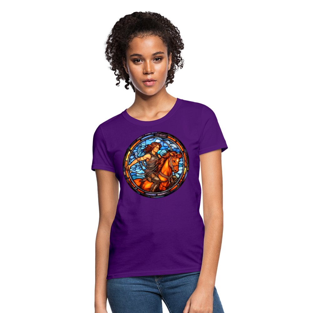 Women's Mosaic Sagittarius T-Shirt - purple