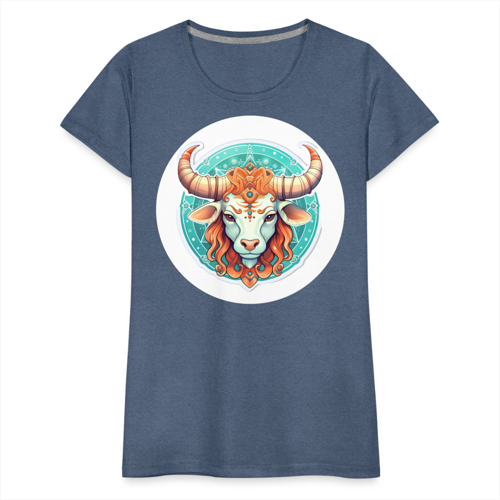 Women’s Symbol Taurus Premium T-Shirt - heather blue