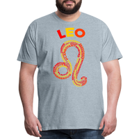 Thumbnail for Men's Power Words Leo Premium T-Shirt - heather ice blue