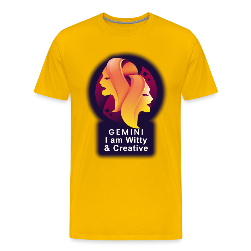 Men's Glow Gemini Premium T-Shirt - sun yellow