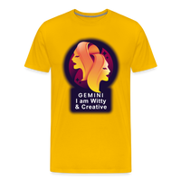 Thumbnail for Men's Glow Gemini Premium T-Shirt - sun yellow