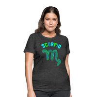 Thumbnail for Women's Power Words Scorpio T-Shirt - heather black