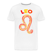 Thumbnail for Men's Power Words Leo Premium T-Shirt - white