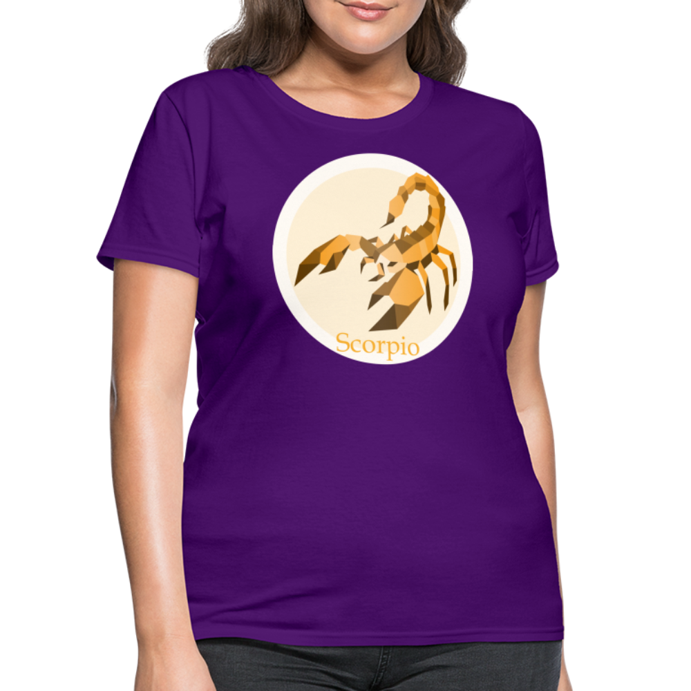 Women's Mosaic Scorpio T-Shirt - purple