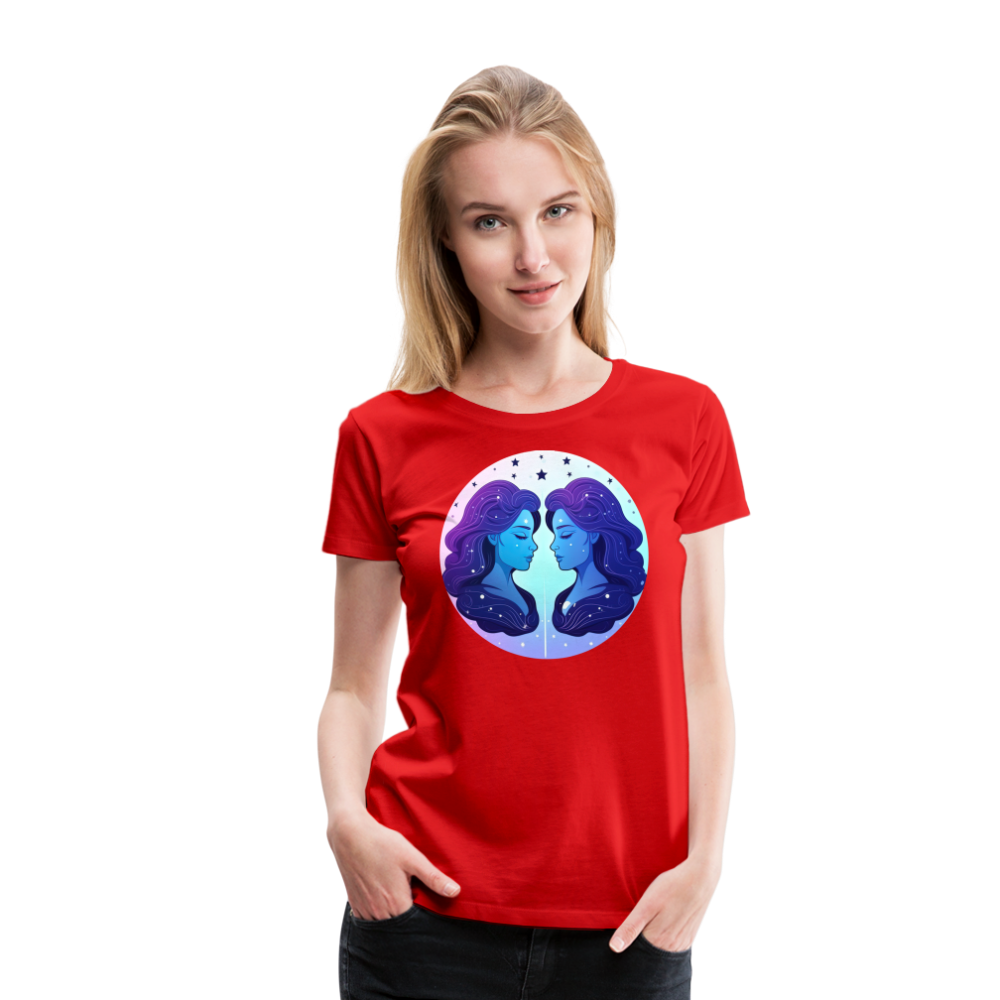 Women’s Magic Gemini Premium T-Shirt - red