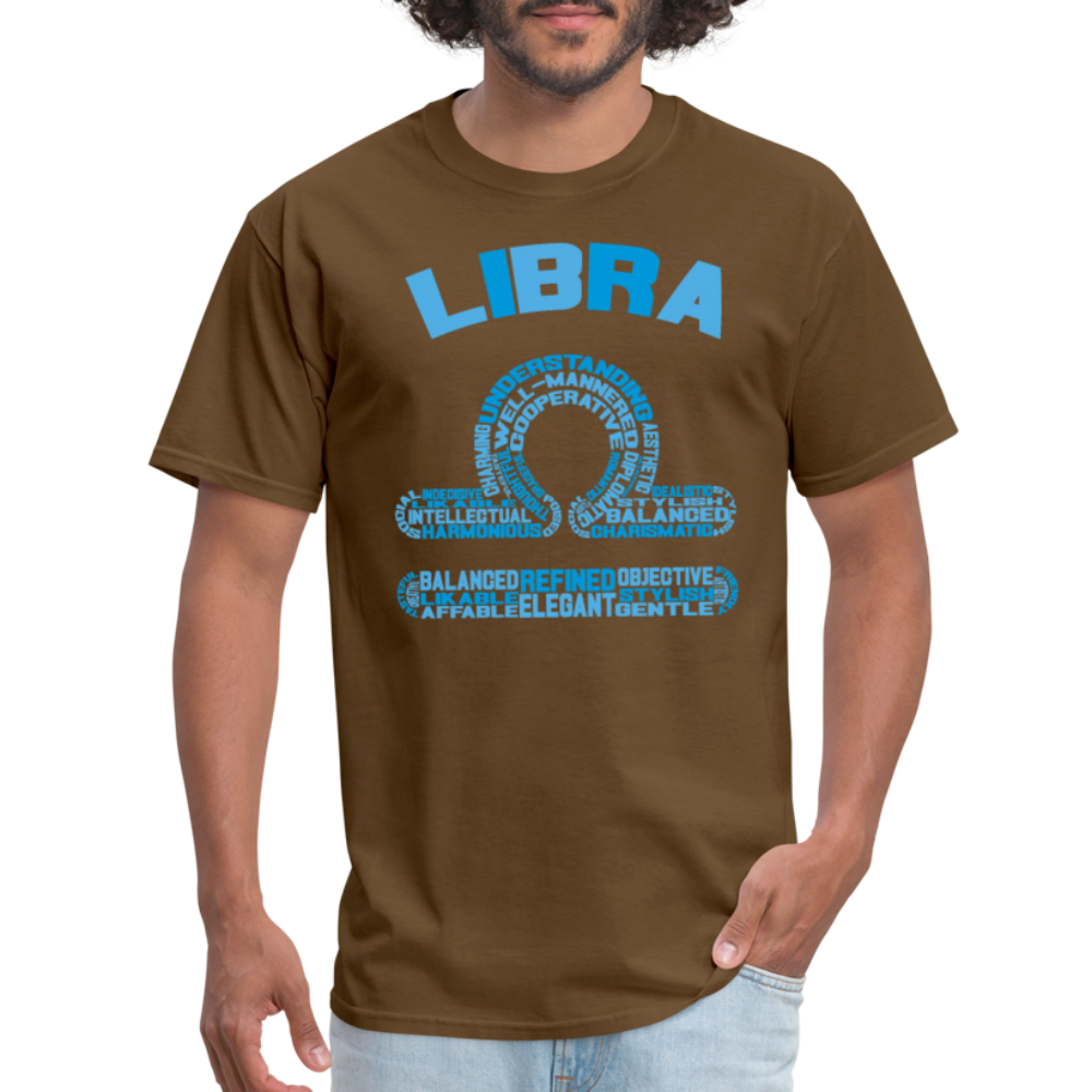 Men's Power Words Libra Classic T-Shirt - brown