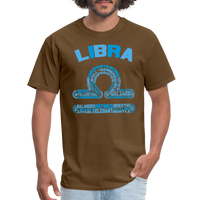 Thumbnail for Men's Power Words Libra Classic T-Shirt - brown