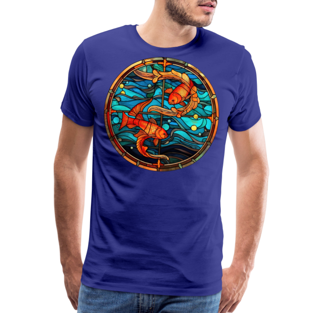 Men's Mosaic Pisces Premium T-Shirt - royal blue