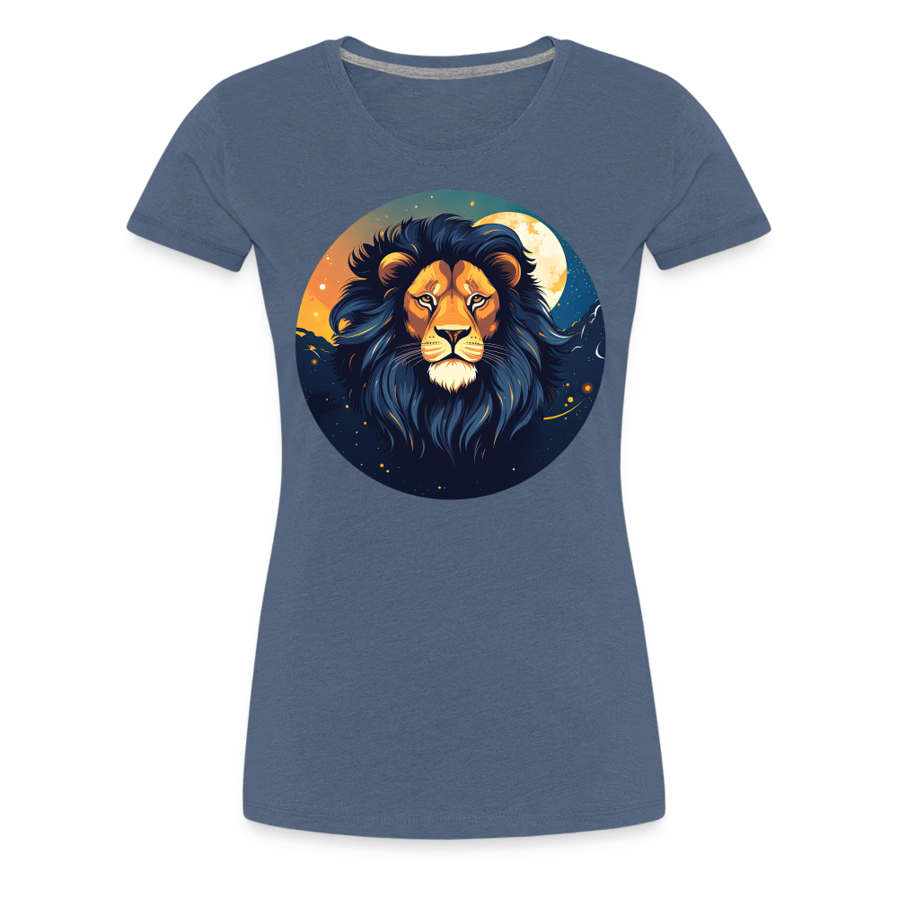 Women's Mystic Leo Premium T-Shirt - heather blue