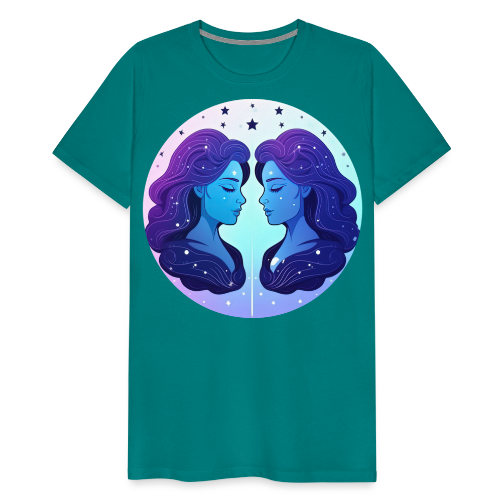 Men's Magic Gemini Premium T-Shirt - teal