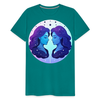 Thumbnail for Men's Magic Gemini Premium T-Shirt - teal