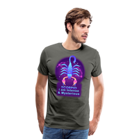 Thumbnail for Men's Neon Scorpio Premium T-Shirt - asphalt gray