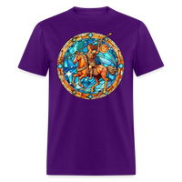 Thumbnail for Men's Mosaic Sagittarius Classic T-Shirt - purple