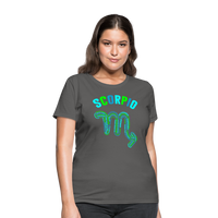 Thumbnail for Women's Power Words Scorpio T-Shirt - charcoal