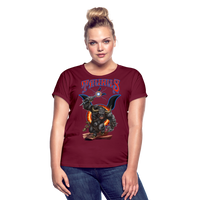 Thumbnail for Women's Astral Taurus Relaxed Fit T-Shirt - burgundy