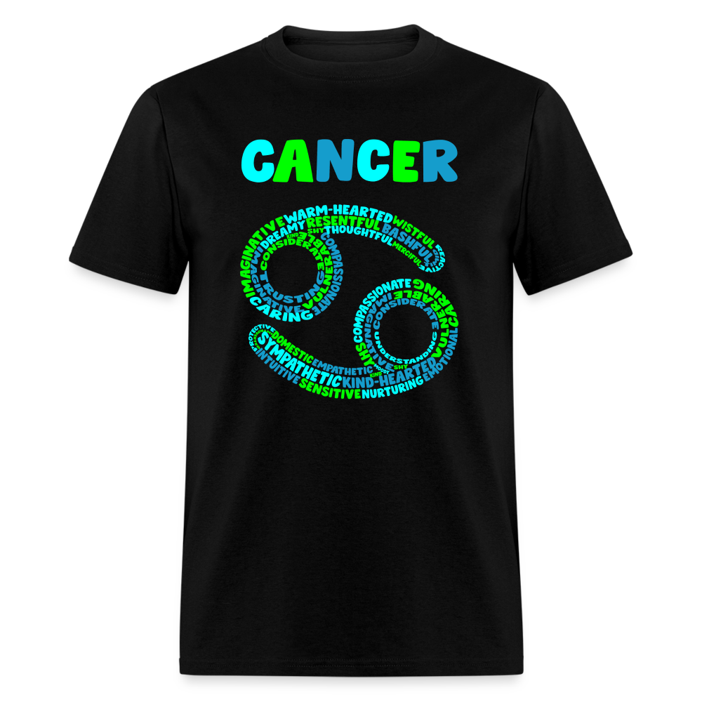 Men's Power Words Cancer Classic T-Shirt - black