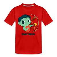 Thumbnail for Kid’s Cartoony Sagittarius Premium Organic T-Shirt - red