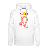 Thumbnail for Men's Power Words Leo Premium Hoodie - white