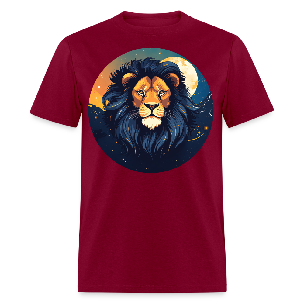 Men's Mystic Leo Classic T-Shirt - burgundy