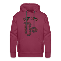 Thumbnail for Men's Power Words Capricorn Premium Hoodie - burgundy