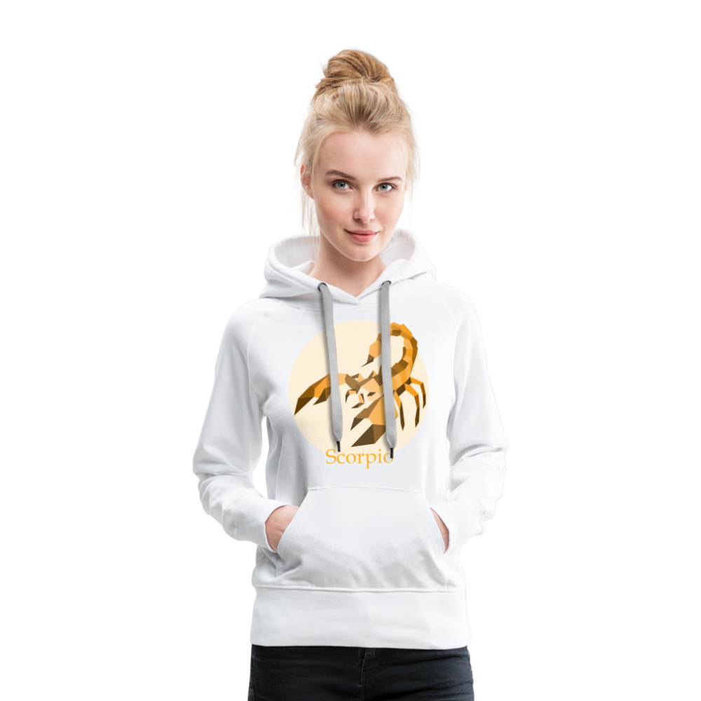 Women’s Mosaic Scorpio Premium Hoodie - white