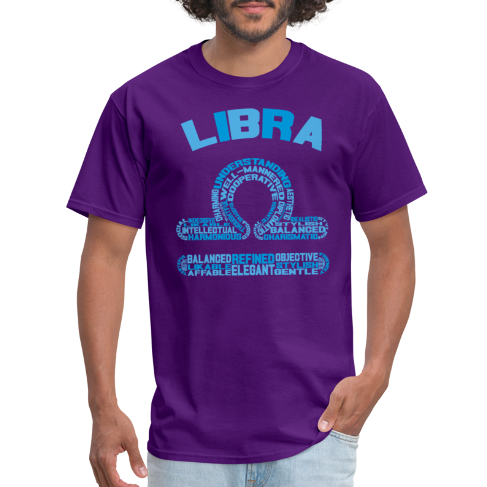 Men's Power Words Libra Classic T-Shirt - purple