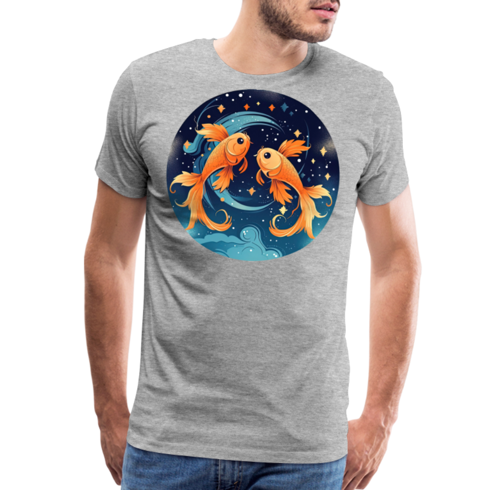 Men's Magic Pisces Premium T-Shirt - heather gray