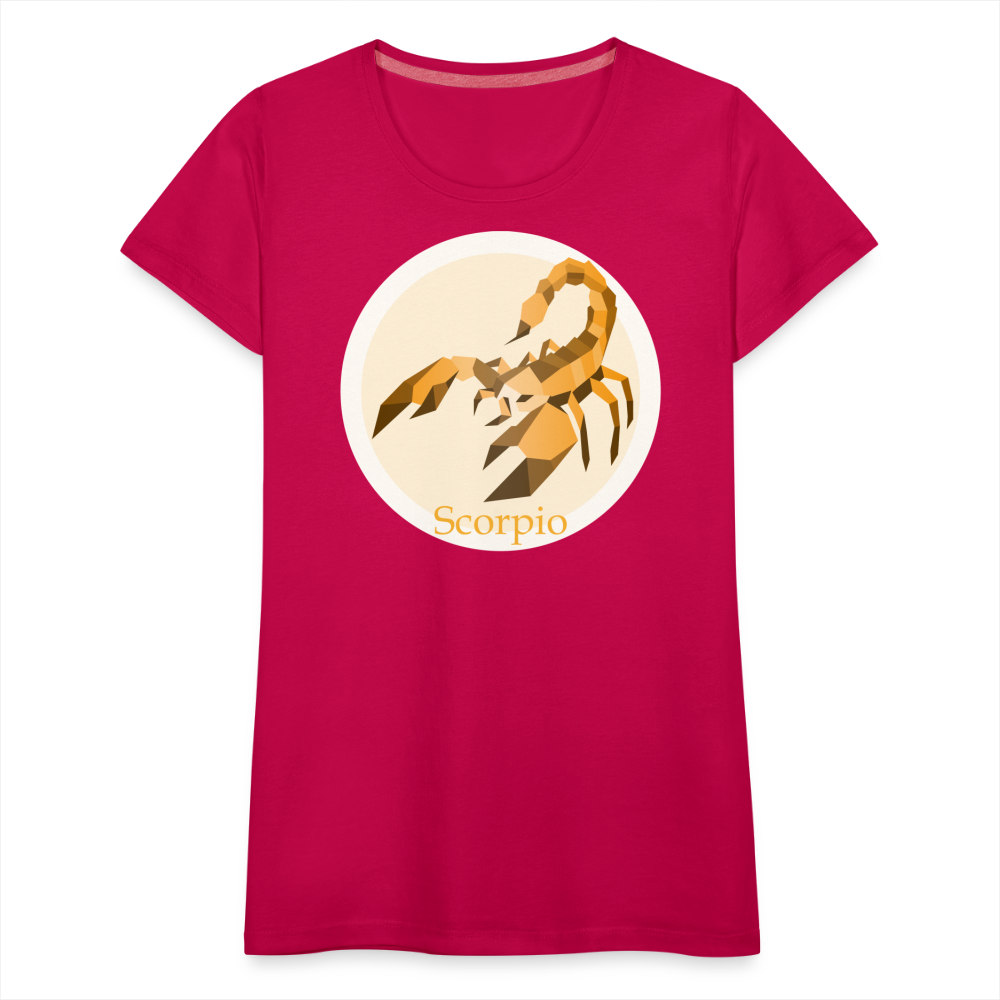 Women’s Mosaic Scorpio Premium T-Shirt - dark pink