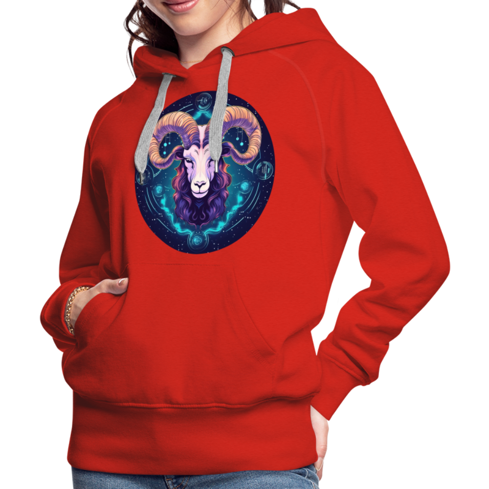 Women’s Magic Capricorn Premium Hoodie - red