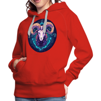 Thumbnail for Women’s Magic Capricorn Premium Hoodie - red