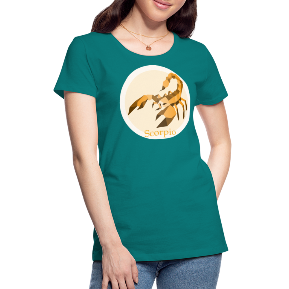 Women’s Mosaic Scorpio Premium T-Shirt - teal