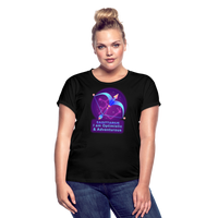 Thumbnail for Women's Neon Sagittarius Relaxed Fit T-Shirt - black