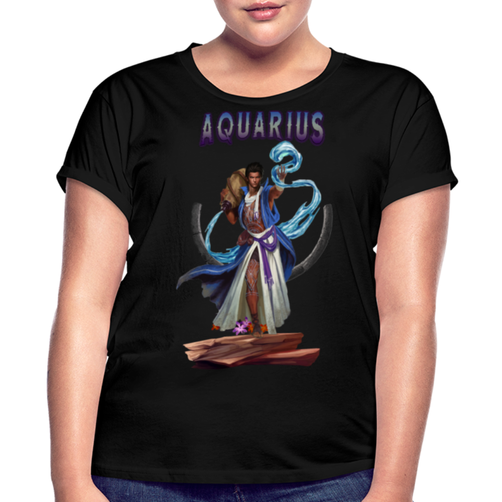 Women's Aquarius Relaxed Fit T-Shirt - black