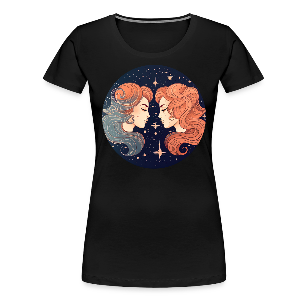 Women’s Mystic Gemini Premium T-Shirt - black