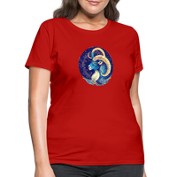 Thumbnail for Women's Mythical Capricorn T-Shirt - red